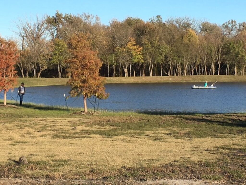 Holiday Road RV Park fishing pond