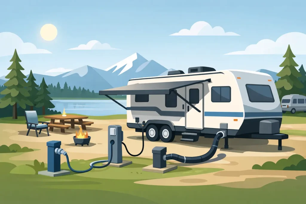 What Is Included in Full Hookup Camping?