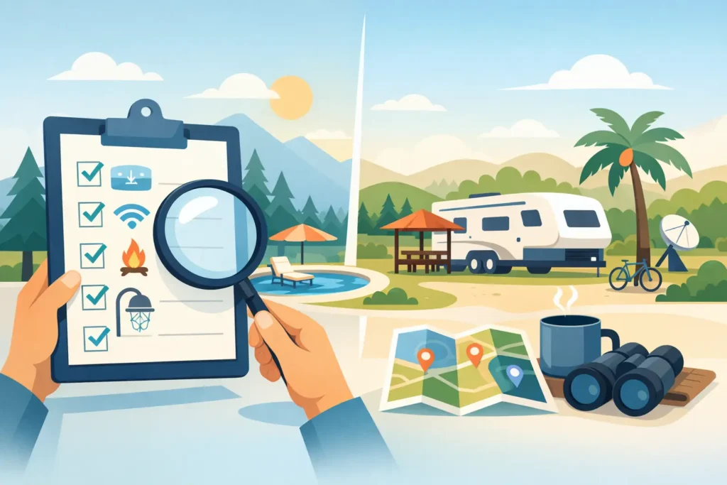 How to Compare RV Park Amenities Before You Book